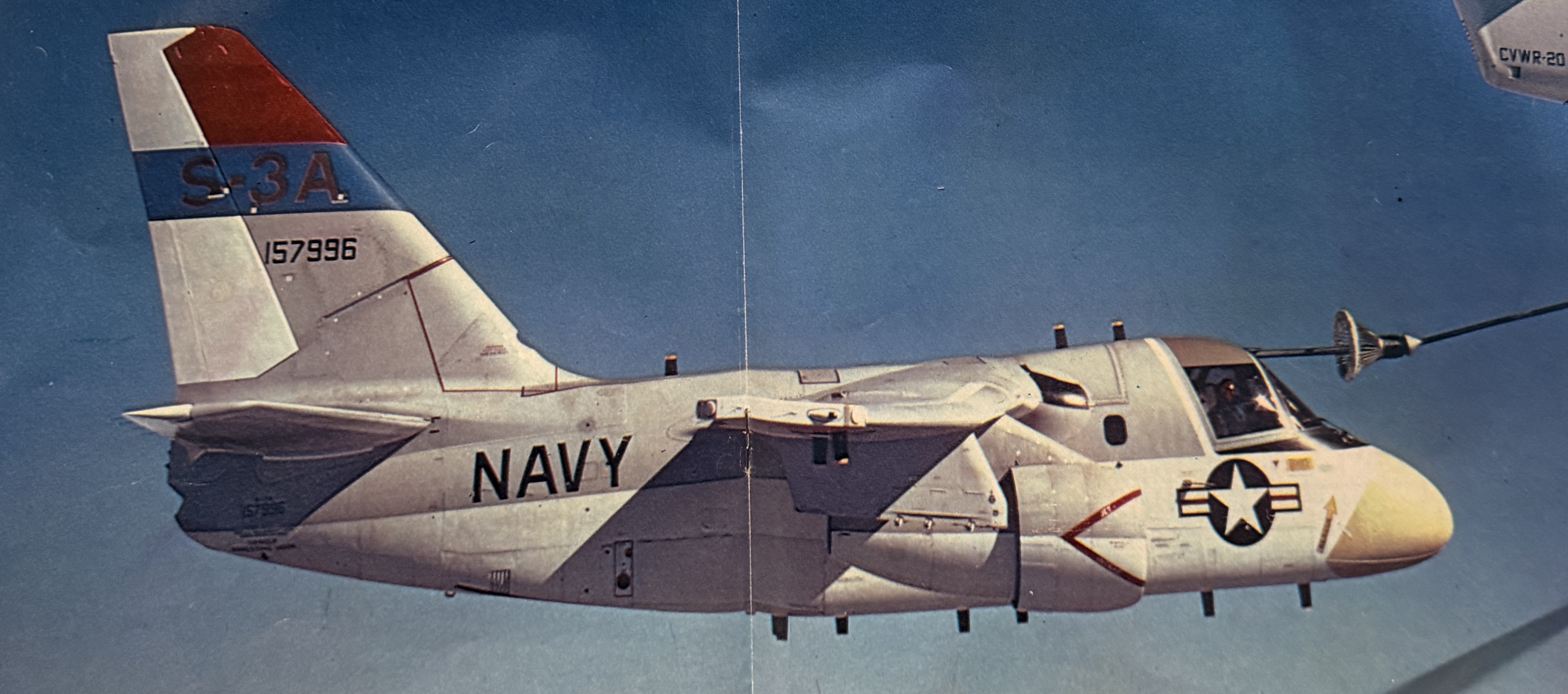 S3A Viking Navy ASW aircraft photographed during DOD flight test verification